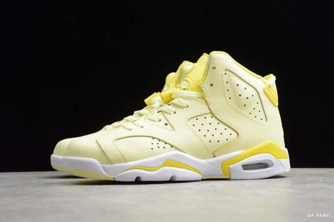 1st Kicks Retro Yellow 543390-800 Jordan Air 6 Floral (GS) Dynamic 0728